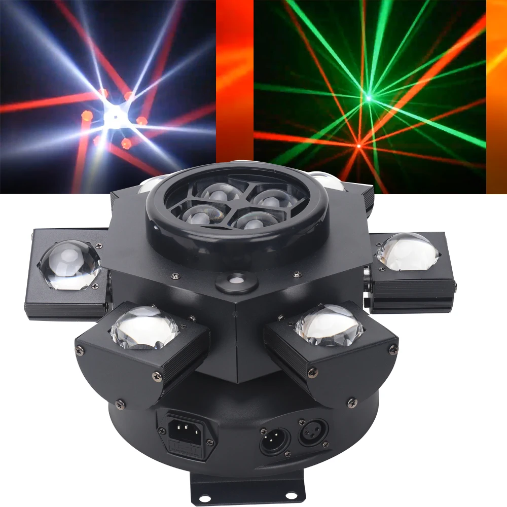 Imagem -05 - Feixe de Laser Movendo a Cabeça Luz 6*10w Mais 4*10w Rgbw Levou Abelha Olhos para Boate Novo