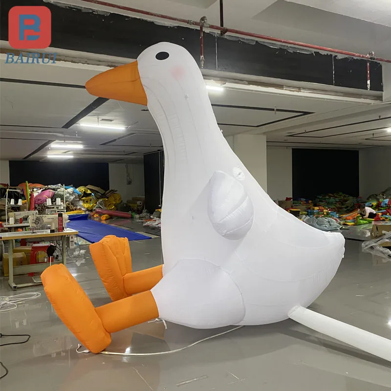 Angicartoon-Goose Air gonflable, modèle d'activités de plein air, décoration de performance de campus Biovalley, accessoires publicitaires