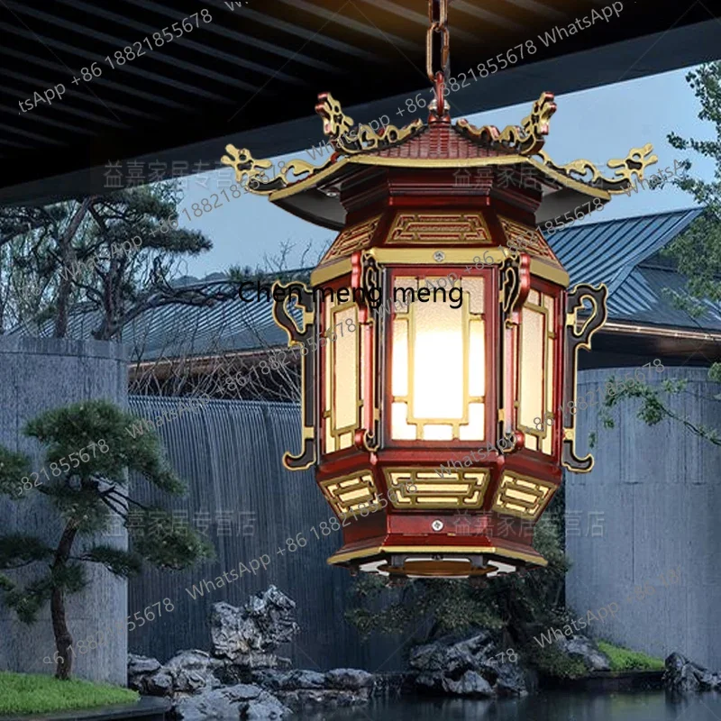 

New arrive Villa courtyard outdoor waterproof light New Chinese gazebo Balcony corridor aisle eaves light