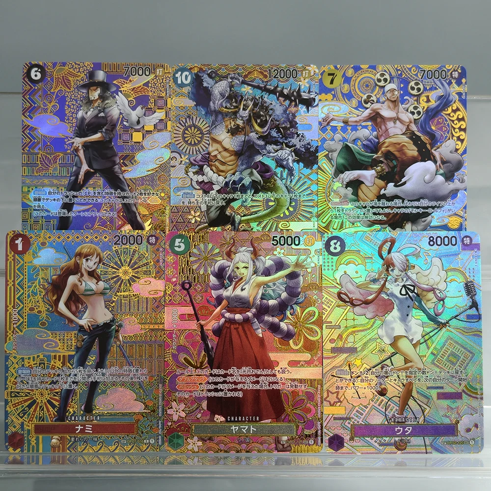 

Self Made Proxy One Piece OPCG Japanese Enel Rob Lucci Kaido Yamato Nami Uta Parallel OP-05 SP Cards Game Collection Card Toy