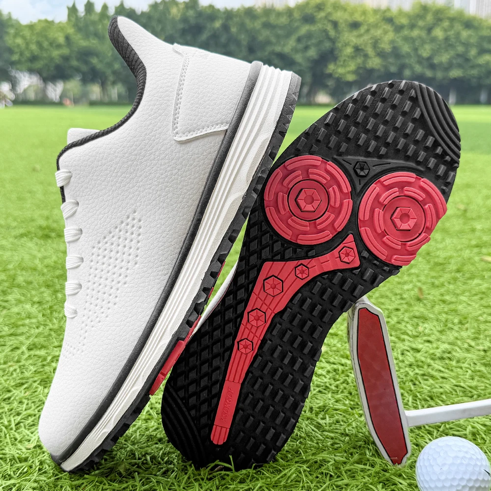 New Men's Golf Shoes Outdoor Leisure Fashion Walking Shoes Men's Grass Non Slip Fitness Golf Sports Shoes Size 39-48