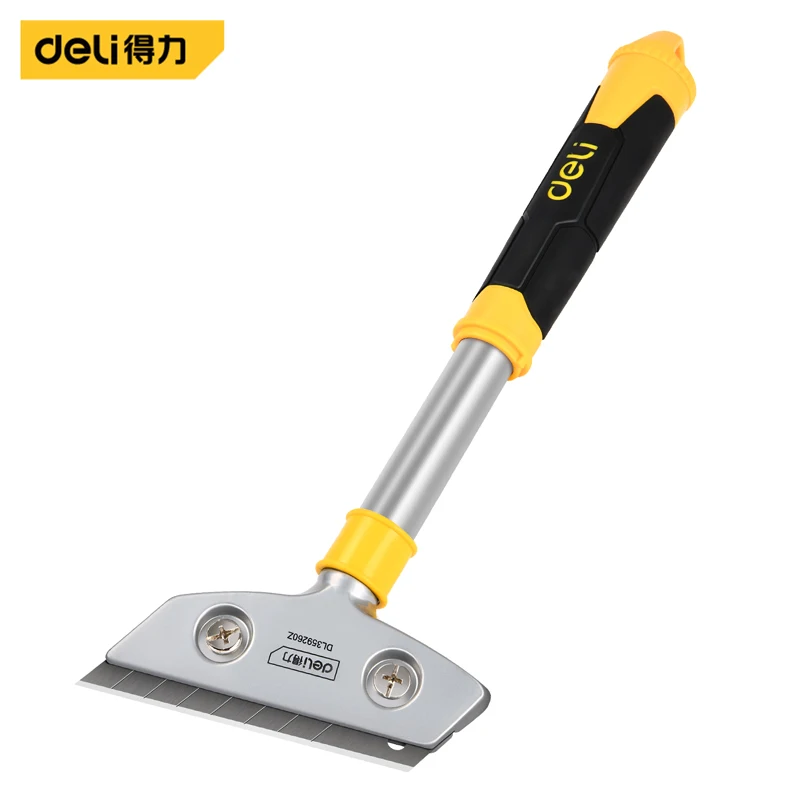 Deli Cleaning Tool Aluminum Alloy Materia Multiple Specifications Knife Cleaner Portable Car Glass Cleaning Scraper Hand Tools
