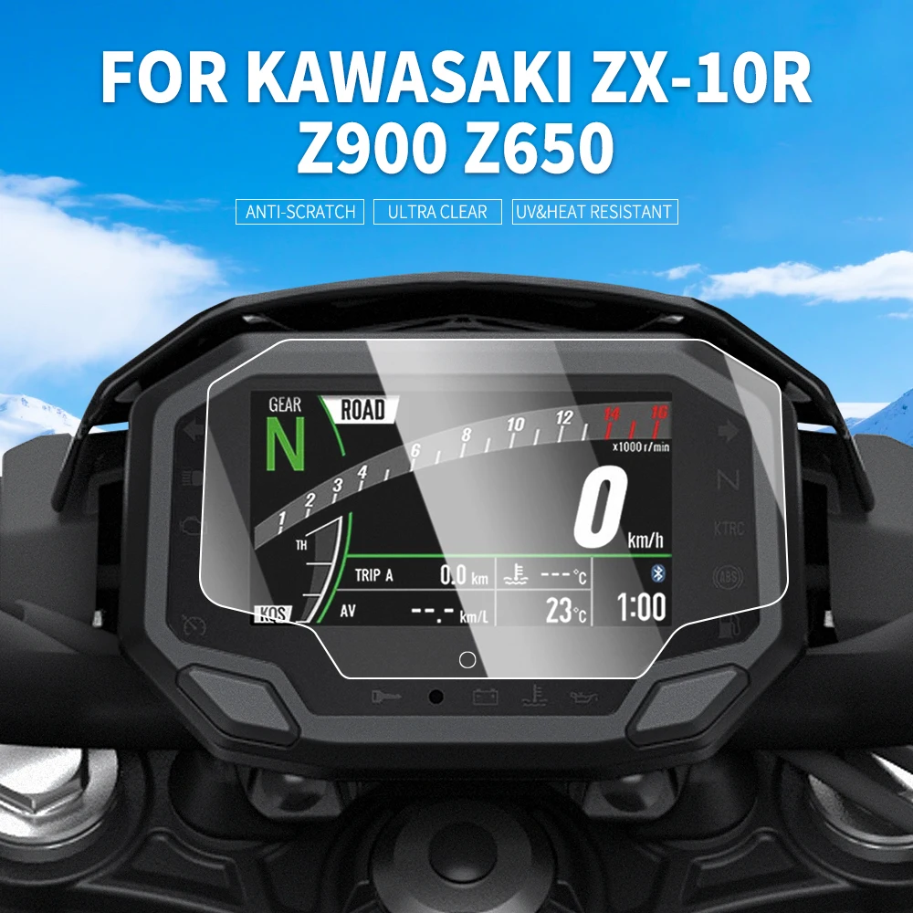 

Для Kawasaki Z900 Z650 Z H2 NINJA 650 2020-2024 ZX25R ZX10R NINJA 250 2023-2024 пленка для инструментов, экран, защита приборной панели