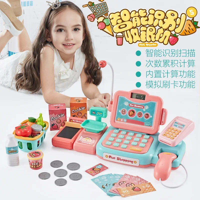 

Supermarket Cash Register Toy Boy And Girl Interactive Play House Children Christmas Birthday Gift Baby Simulation Cashier