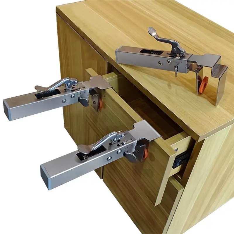 DT17 Drawer Front Mounting Clip Adjustable Fixed Clamp for Quick Installation of Drawer Panels Cabinet