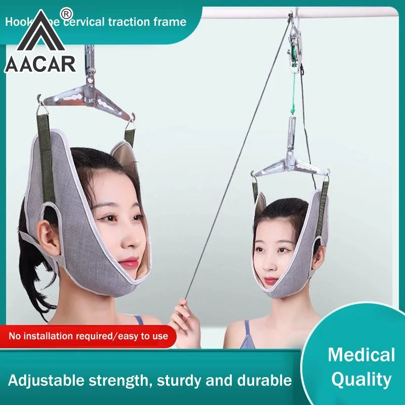 

Over Door Hanging Neck Traction Kit Cushion Belt Brace Adjustable Cervical Correction Stretcher Belt Spine Cervical Neck Tractor