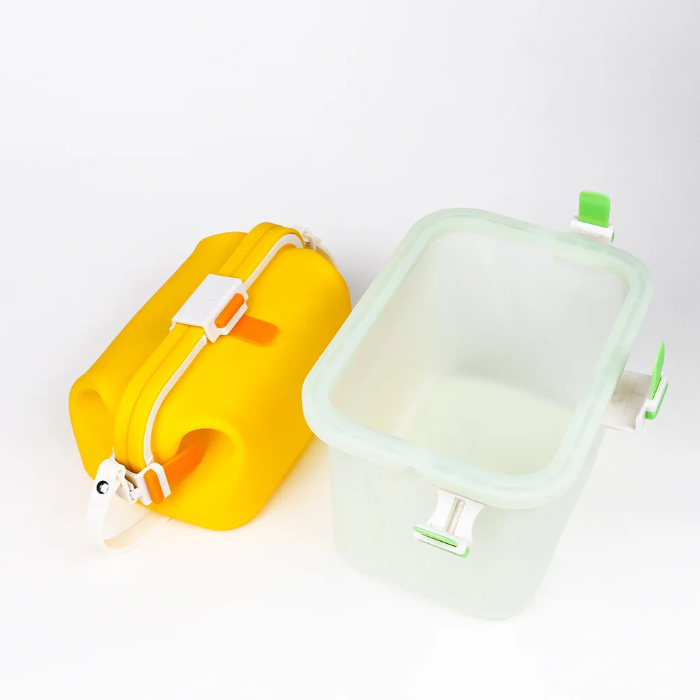 Silicone Reusable Food Bag Leakproof Containers Reusable Fresh Bag Food Storage Bag Freezer Bag Snack Foldable Handheld