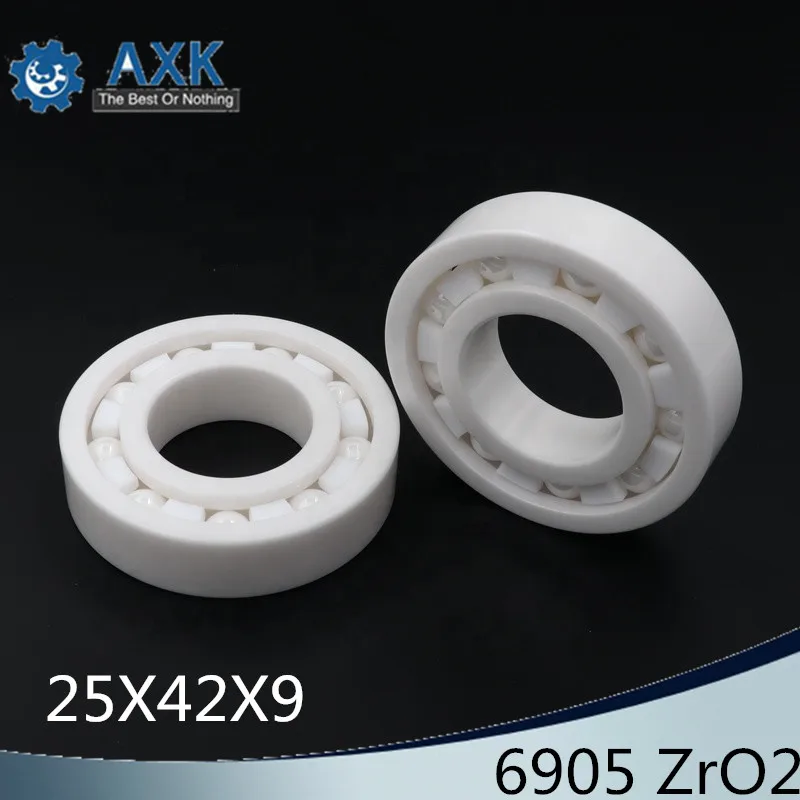 6905 Full Ceramic Bearing ( 1 PC ) 25*42*9 mm ZrO2 Material 6905CE All Zirconia Ceramic 6905 Ball Bearings