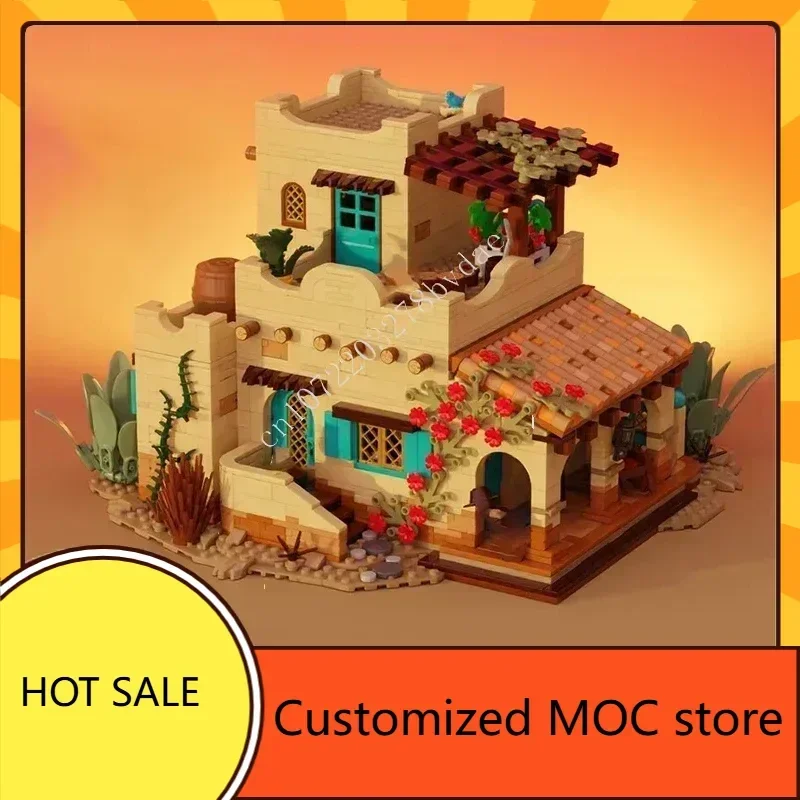 2069PCS Sunset Ranch MOC Puzzle Creative Holiday StreetView CityArchitecture Birthdayal DIY Assembly Christmas Gift for Adult
