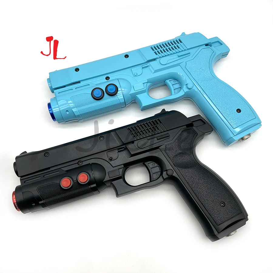 

USB Arcade Game Time Crisis 4 Type Light Gun Gamepad with 4 LED Sensor Electromagnet Vibration for PC Simulator Shooting Games