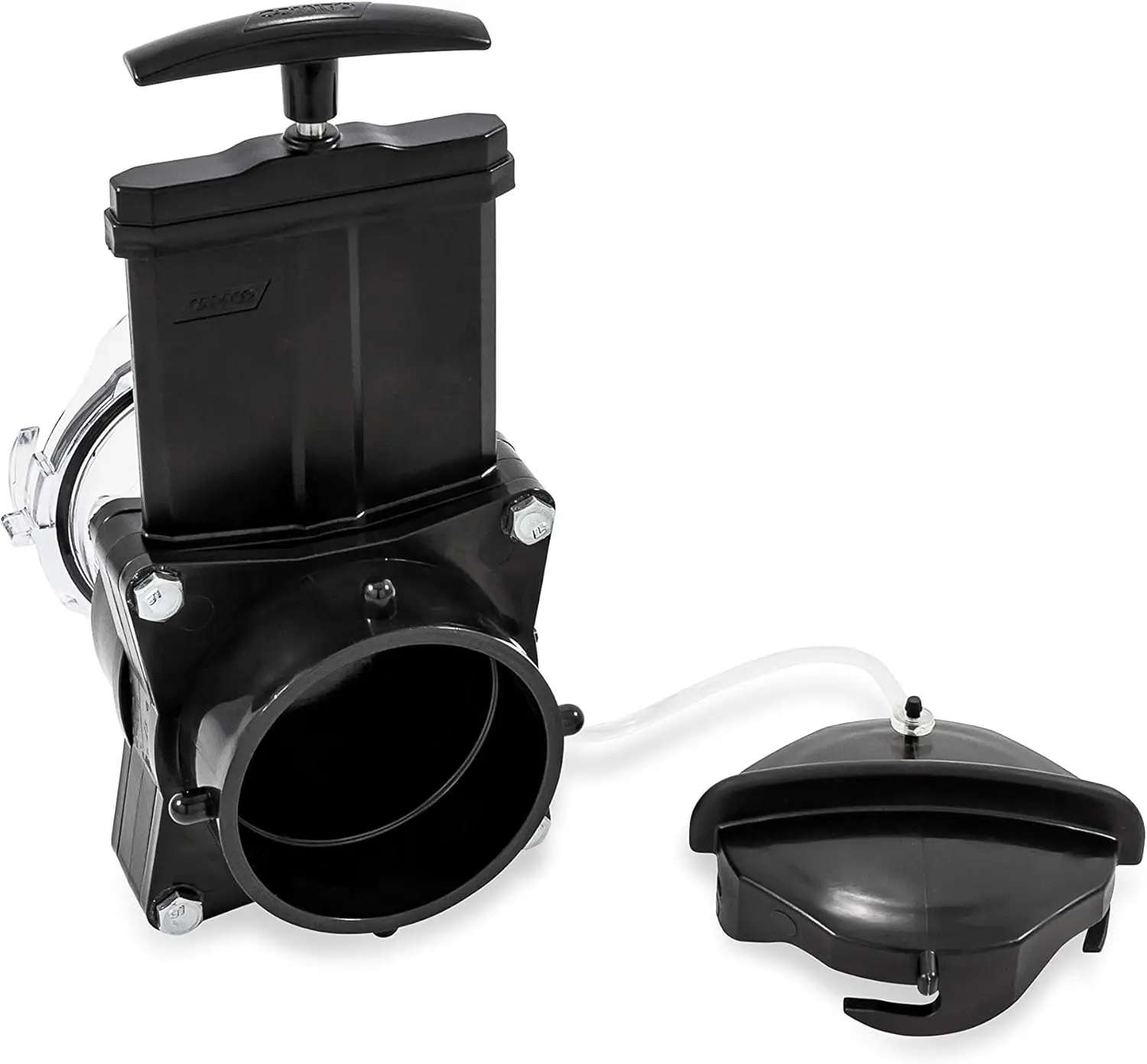 

RV Gate Valve - Built in 3.5-inch transparent adapter and 4 bayonet forks - Suitable for 3-inch sewer fittings