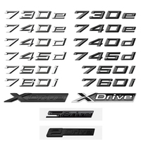 3D ABS Car Trunk Letter 730d 740d 750d 730i 740i 745i 750i 760i 750e Emblem Sticker For BMW 7 Series E38 E65 E66 F01 F02 G11 G12