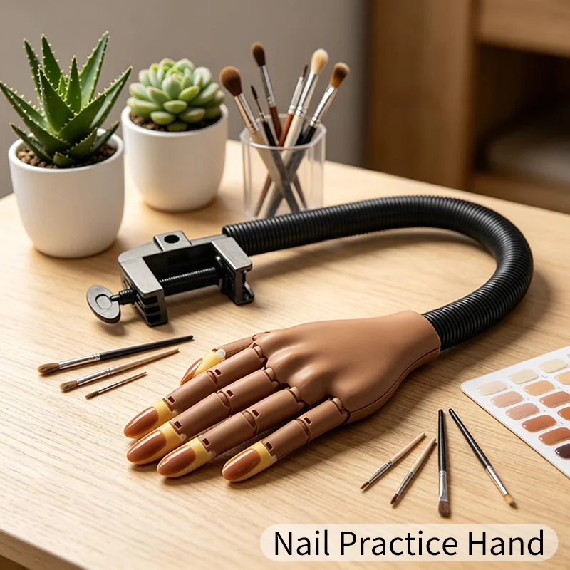 Tech Accessories Products - 네일 연습용 손 모형, 움직이는 부위,