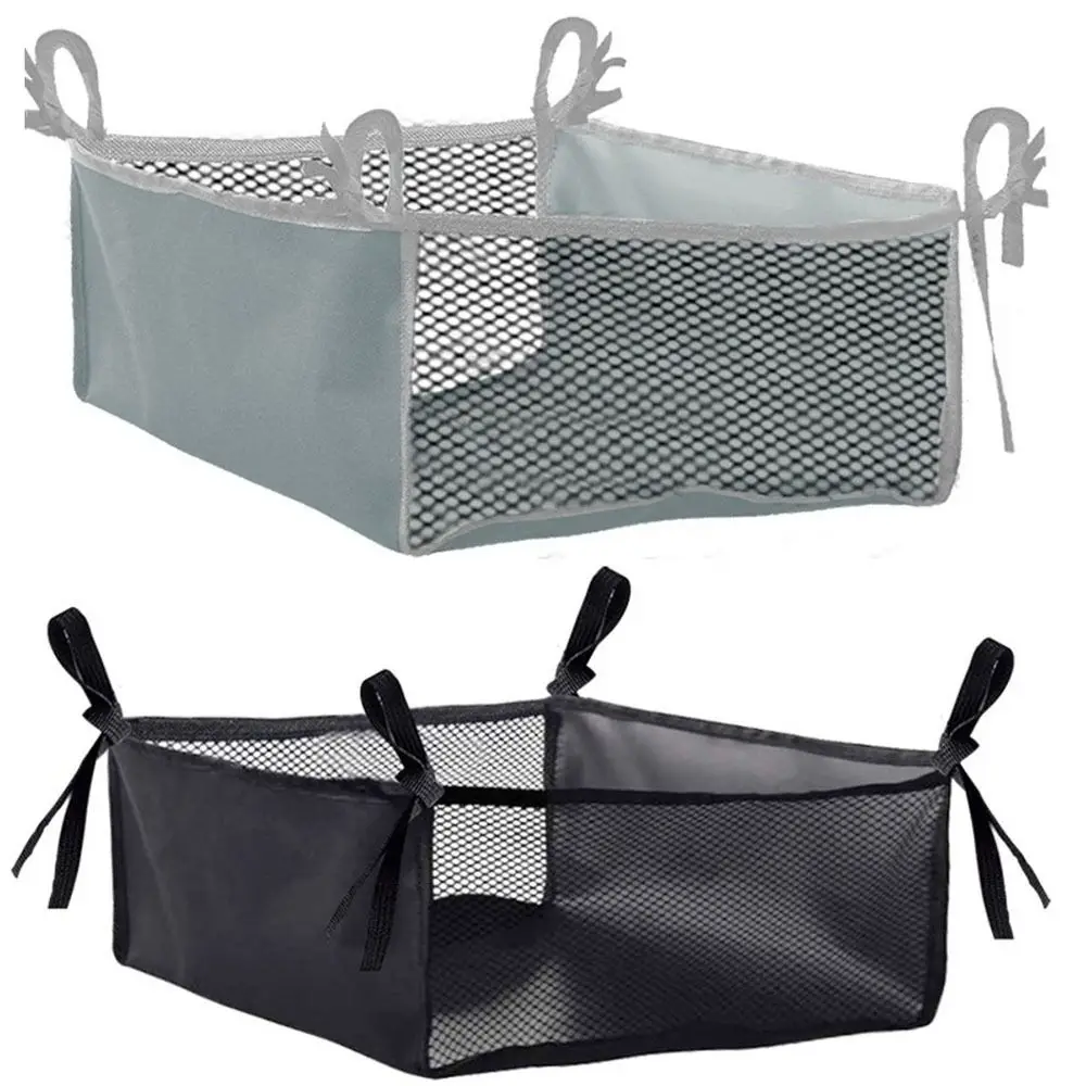 Hanging Under Wheelchair Storage Bag Portable Mesh Stroller Storage Basket Base Storage Folding Under Table Storage Net Walker