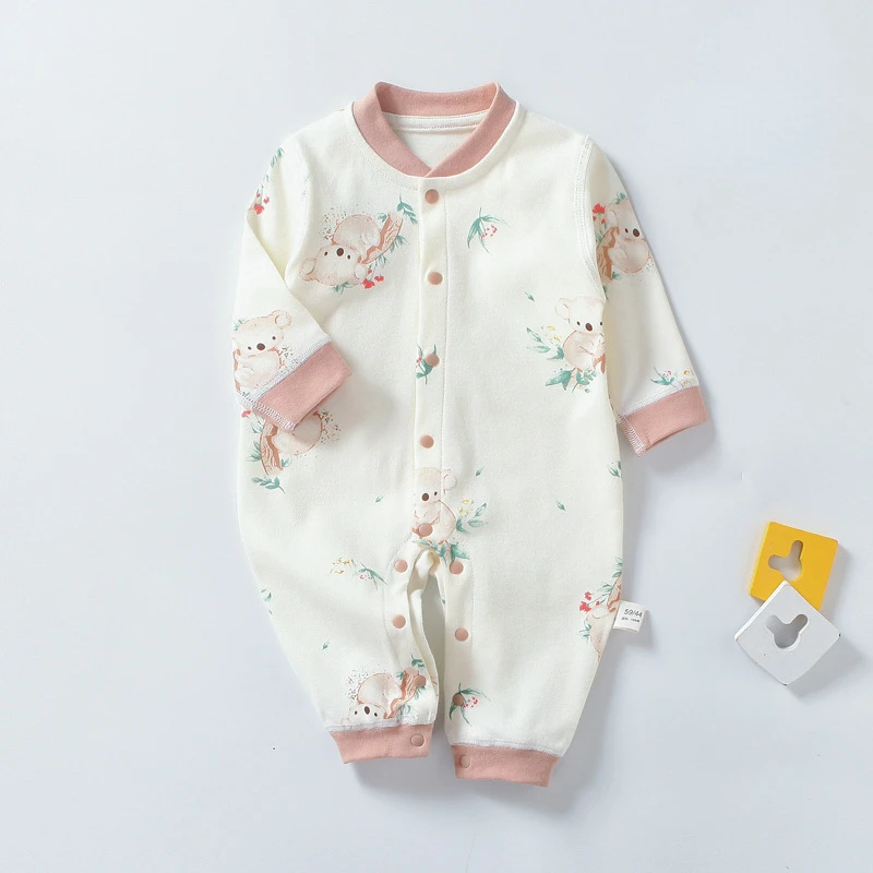 

Baby Jumpsuit for Spring and Autumn Pure Cotton Boneless Seasonal Spring Clothing Seasonal Newborn Crawling Suit