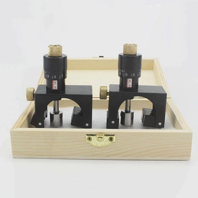 

2Pcs Magnetic Planer Blade Setting Jig Calibrator Woodworking Cutter Gauge Planer Knife Tool Flat Precise Position Adjustable