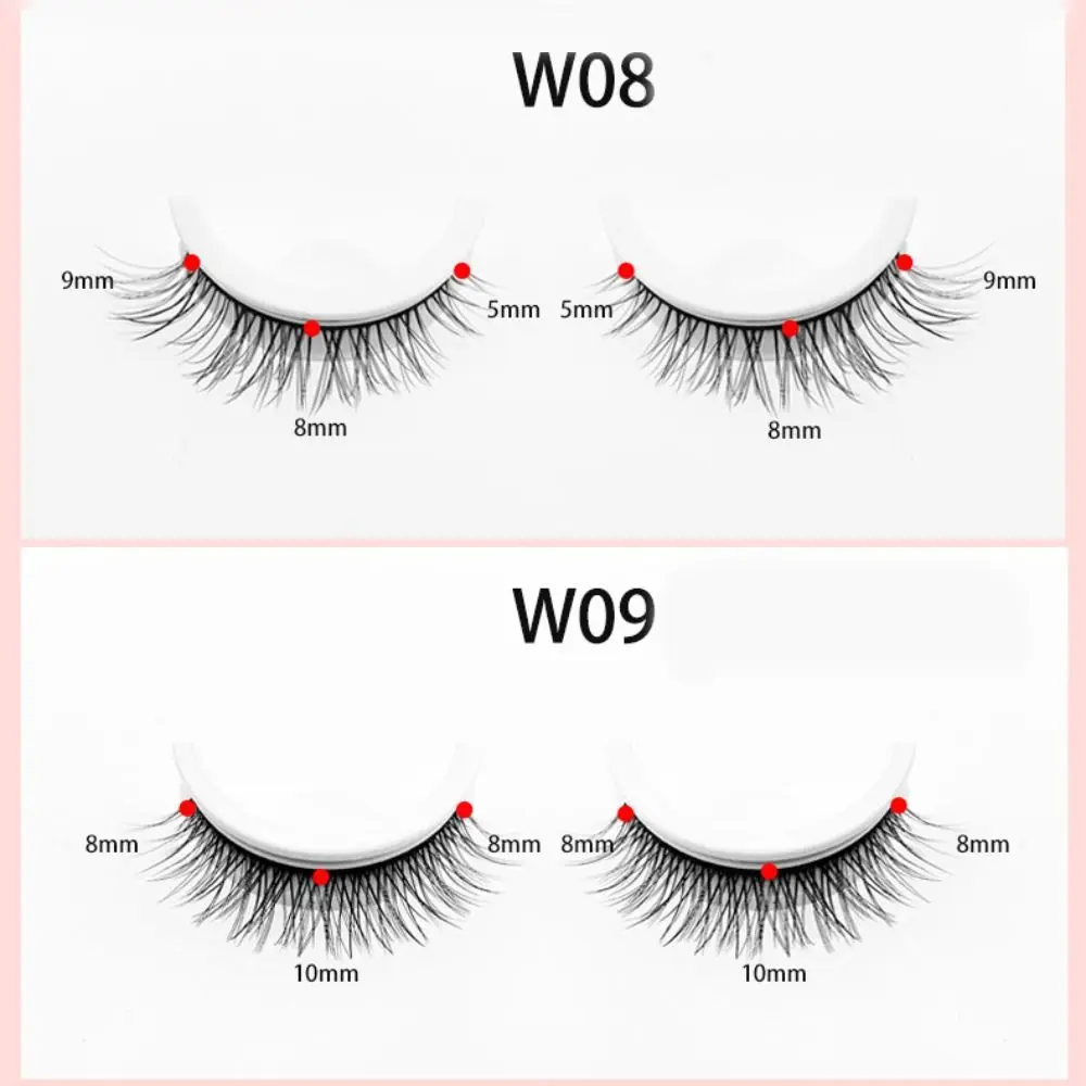 con nastro di ricambio Ciglia finte autoadesive Trucco Ciglia finte riutilizzabili senza colla Soffici e di lunga durata