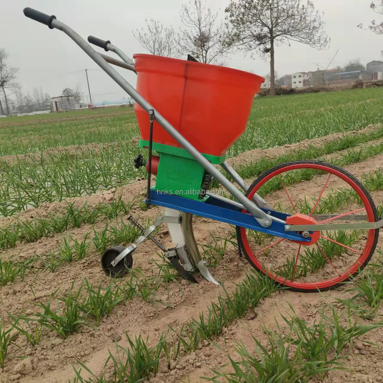 Multifunction grains planting machine farm fertilizer maize seeding planter peanut corn and soybean manual hand push seeder