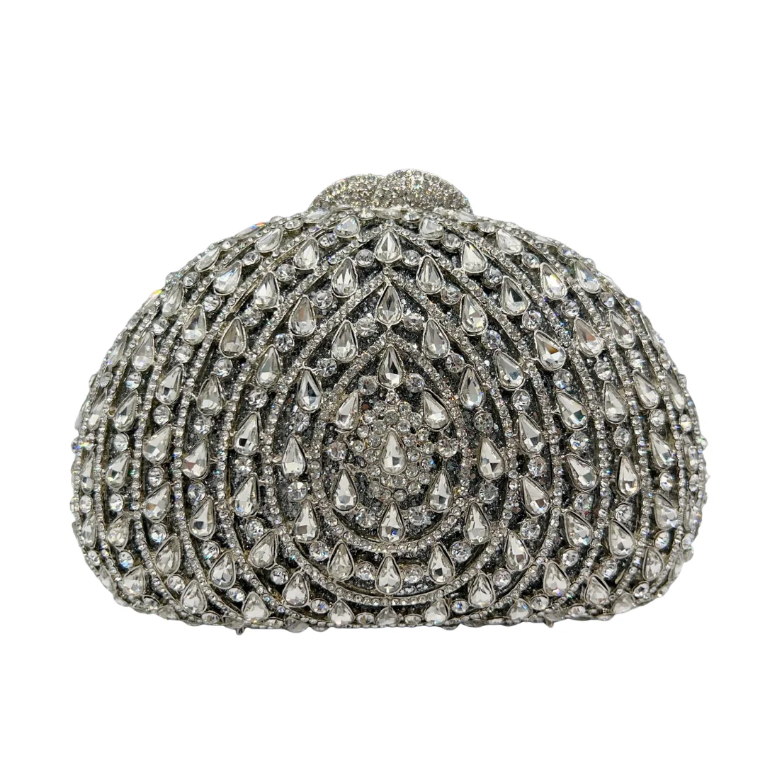 

Fan-Shaped Waterdrop Clutch, Radial Liquid Evening Bag for Women. OEM Custom Fluid Art Purse, Low MOQ Wholesale from Factory Dir