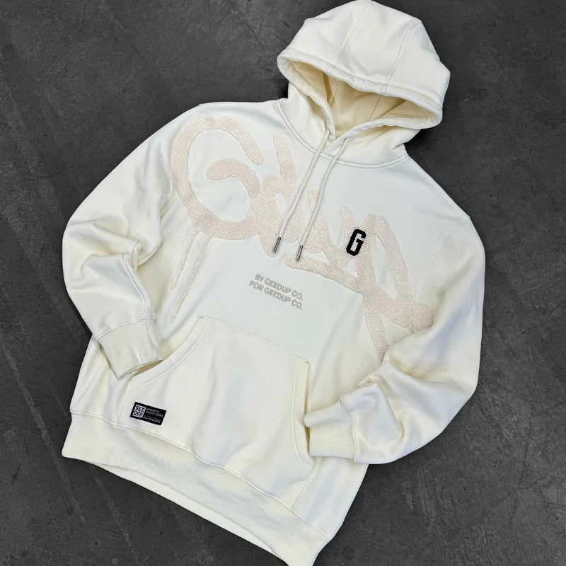 

Y2K Harajuku мешковатые абрикосовые толстовки большого размера, новый повседневный пуловер с вышивкой букв в стиле ретро, хип-хоп, унисекс, уличная одежда, толстовки