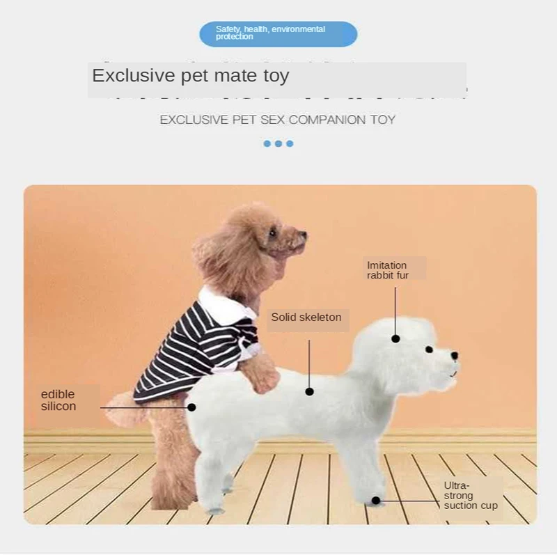 Silicone Simulation Mating Dog Toy Male Pet Estrus Vent Dog Toys for Small Dogs Bulldog Teddy Dog Accesories Vent Sex Simulation