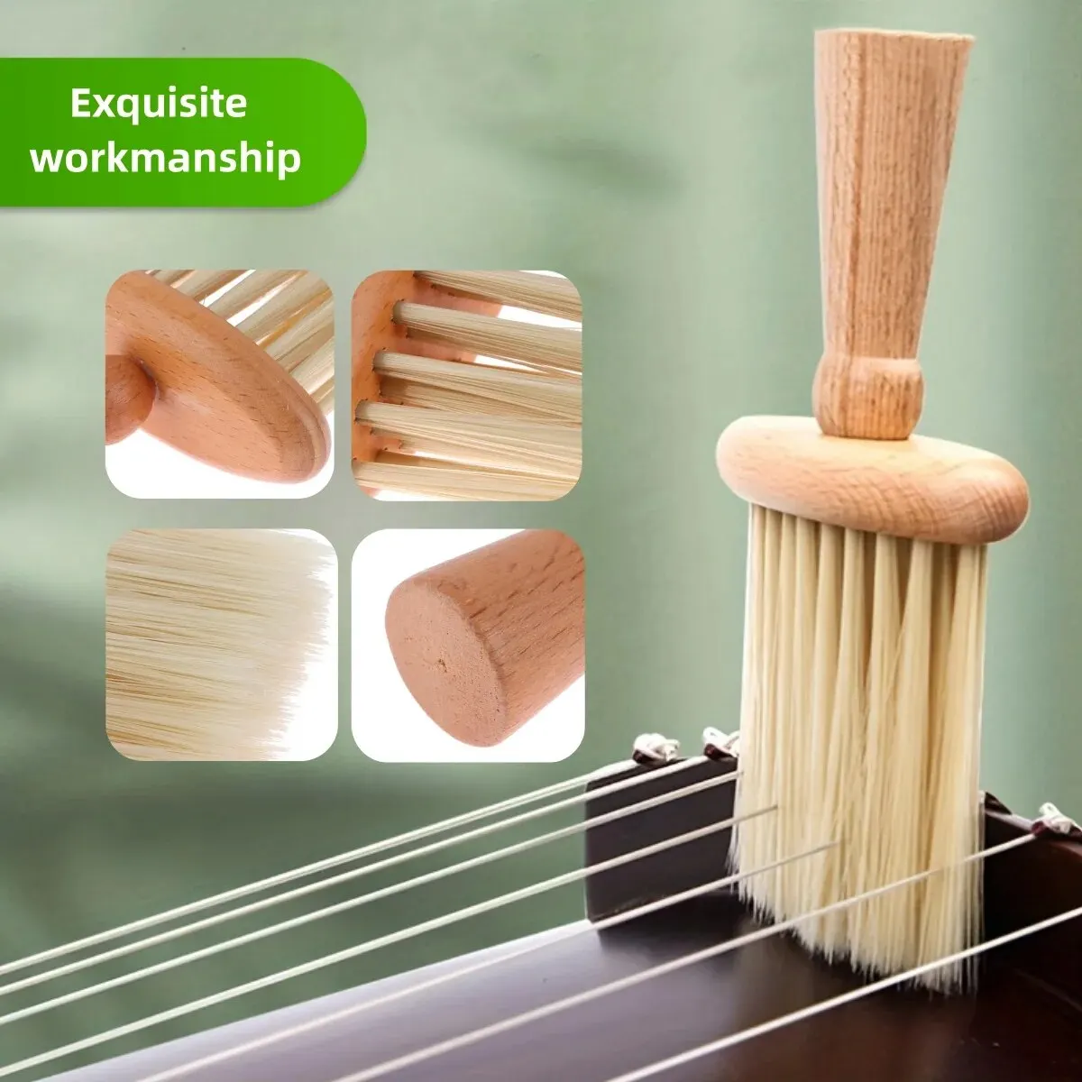 Miwayer Universal Violin Cleaning 1pc Soft and Effective Brush for Guitar and Violin Accessories Keep Your Instruments Clean