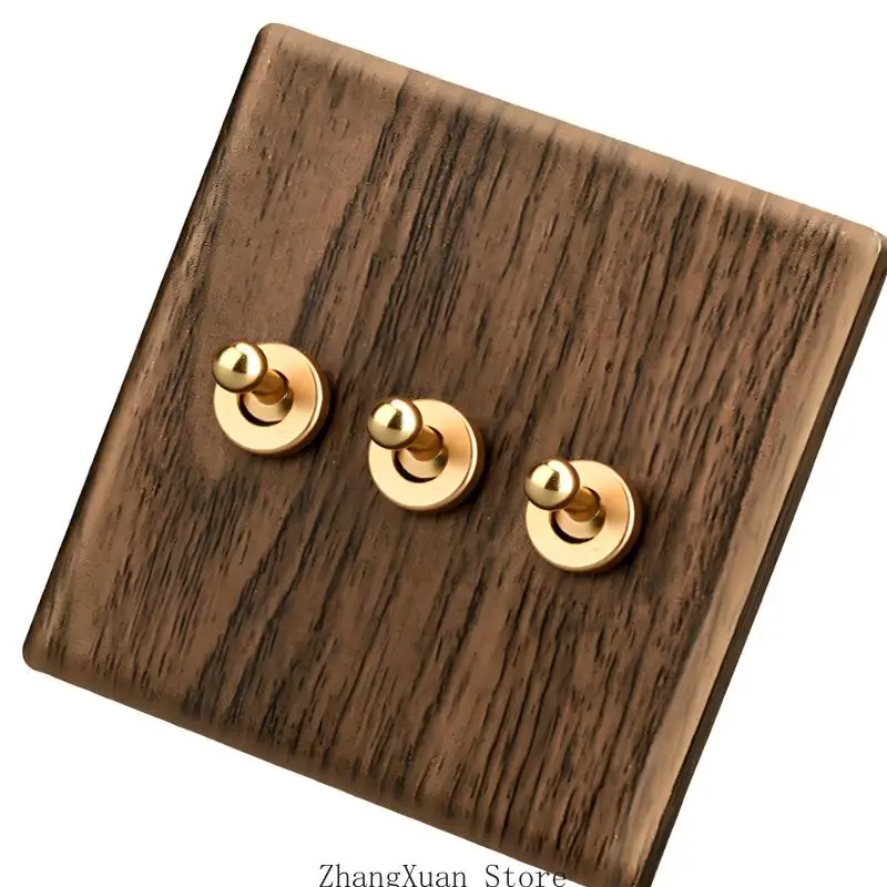 Antike Nachttisch-Wandlampenschalter, Ersatz-PC-Wandpaneel-Flachplatten-Kippschalter für elegante Innenarchitektur 3XUF – Detail 8