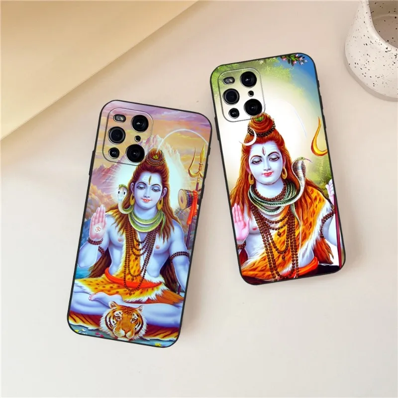 Lord Shiva Hindu God Phone Case 2023 Hot For OPPO Find X3Pro X5Pro X3Neo RENO6 7 ProPlus A16 A54 A57 K9 A74 A93 A94 Black Cover