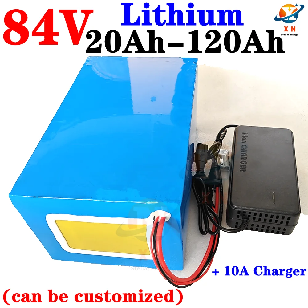 

84v 50Ah 30Ah 100Ah 60Ah 80Ah lithium ion battery for 4000W 5000w inverter motorcycle golf cart + 10A charger