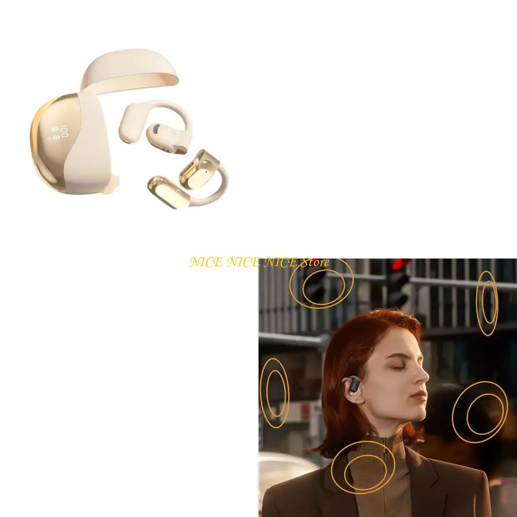 

Ушные наушники E0BB Ушной крючок интеллектуальной цифровой дисплей и перевод не в ушах длительный срок передачи передачи