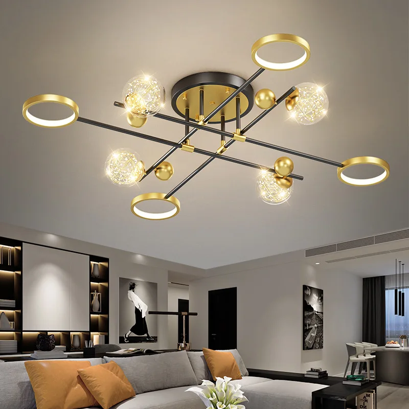 

Living room lamp 2021 new style contemporary minimalist light luxury Nordic master bedroom Ceiling lamps Led indoor lighting