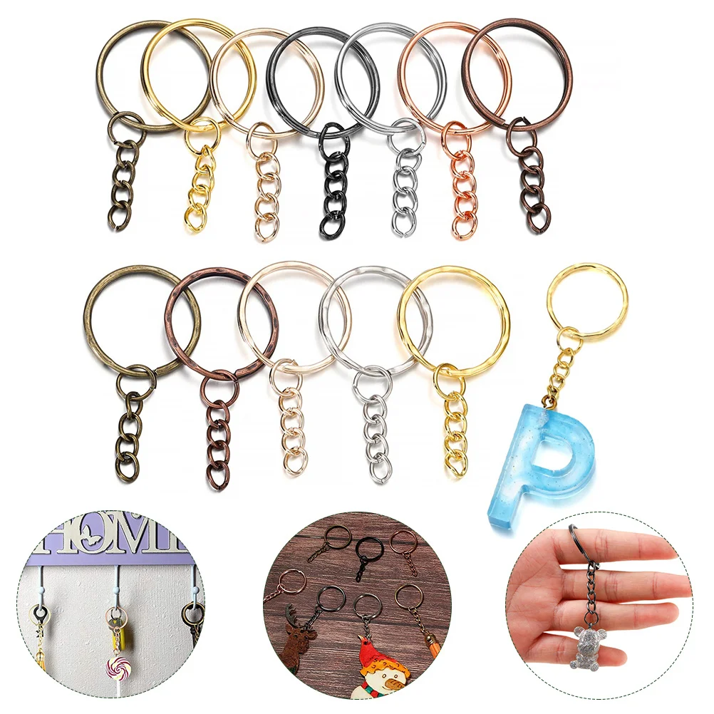 

DIY Circle Rings Metal Open Jump Rings 1Set Key Chain Accessories Craft Making Tool Pendant Connectors DIY Key Holder