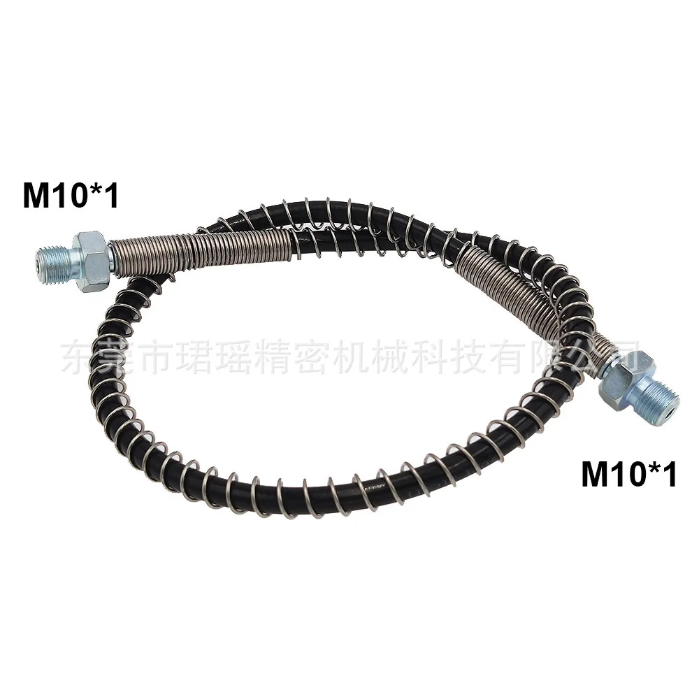 

2Pcs M10 * 1 thread 100cm full spring high pressure pipe 8mm female head through trachea hose 64mpa/9000psi