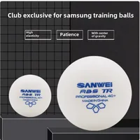 100 Uds Sanwei nuevos materiales pelota De tenis De mesa De plástico pelotas De raqueta De Ping Pong Abs 40 + para Robot Raquetas De para club De Ping Pong