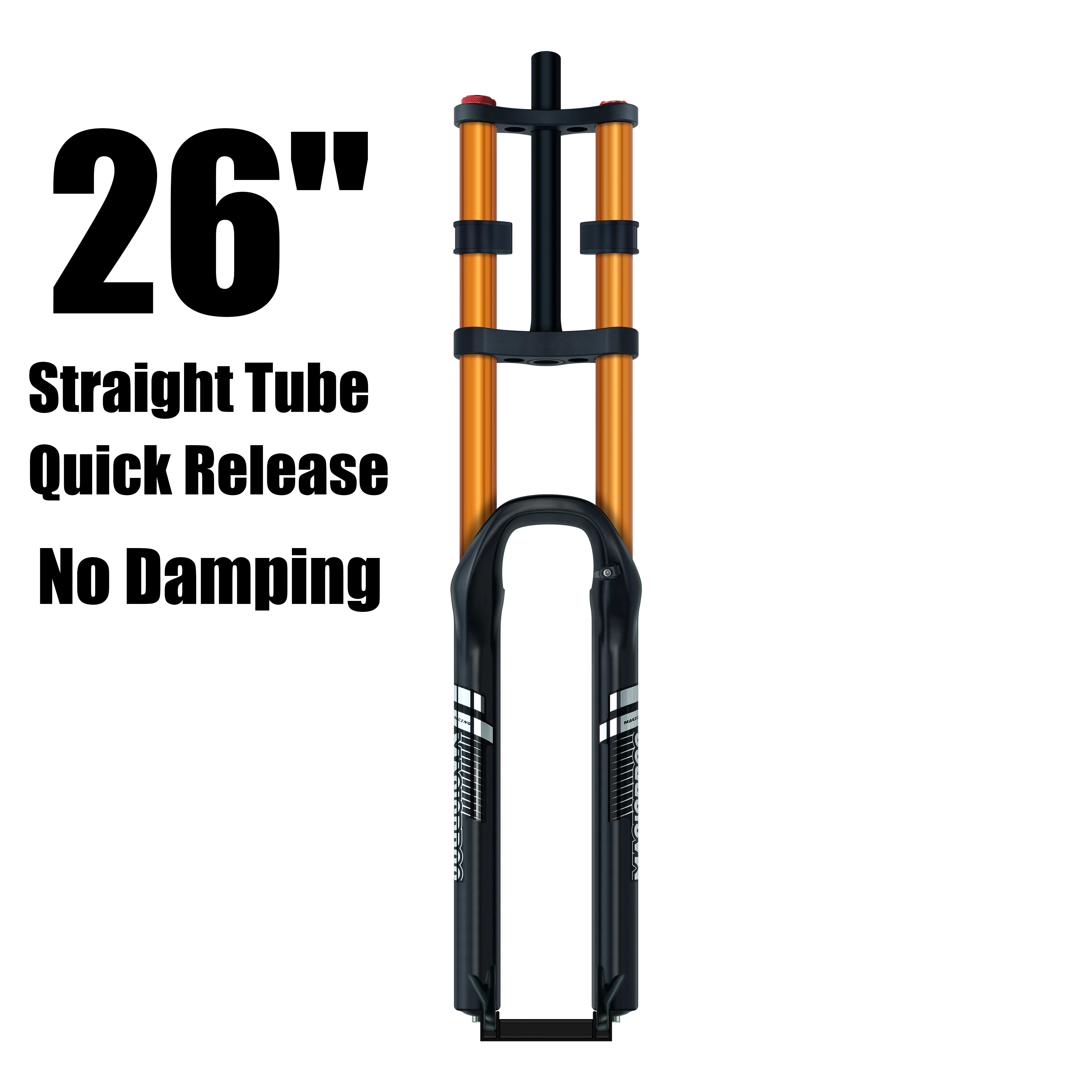 MAGICBROS Dubbele Schouder Luchtvering Vork Schijfrem 180MM Veerweg 15*100 / 110MM Elektrische E-Bike Mountainbike Lucht Vork