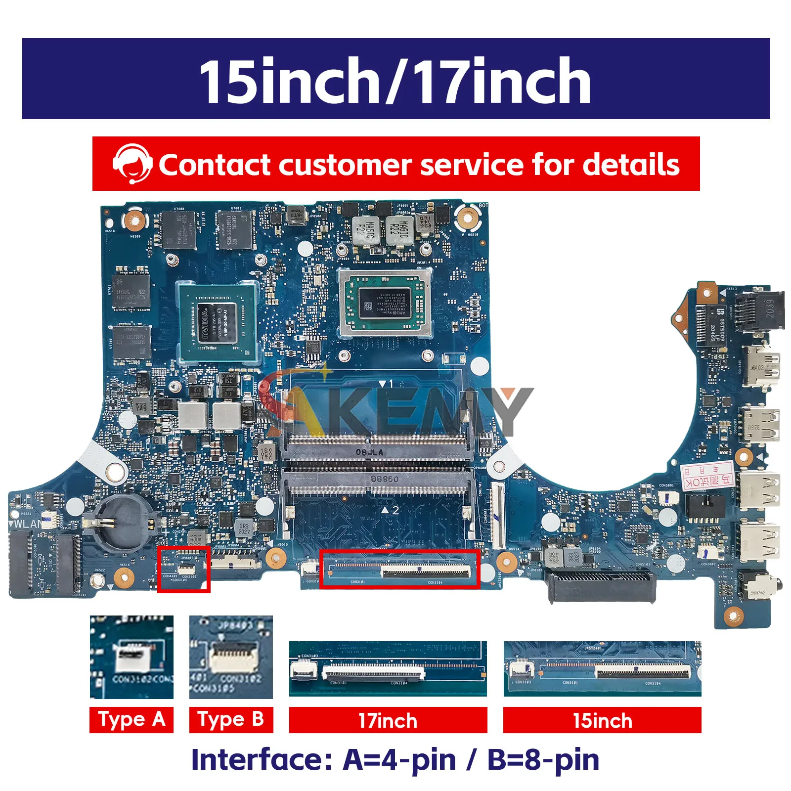 FX705DT Laptop Motherboard Für ASUS TUF Gaming FX705GD FX95D FX705GE FX705GT FX505D Mainboard W/ R3 R5 R7 CPU tests OK schnelle schiff