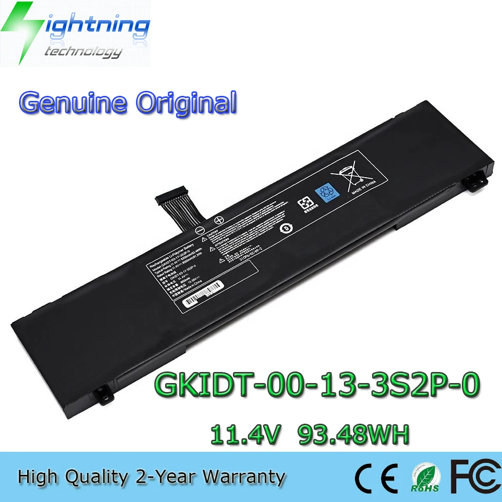 

New Genuine Original GKIDT-00-13-3S2P-0 11.4V 93.48Wh Laptop Battery for Mechrevo XPG Xenia 15 Schenker XMG GKIDT-03-17-3S2P-0