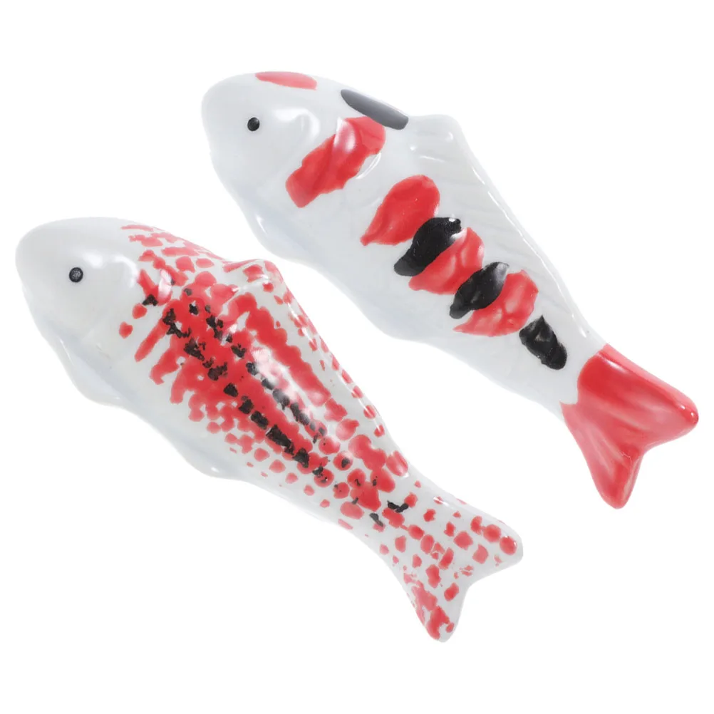 

Floating Fish Ornaments Craft Koi Fake Artificial Aquarium Ceramics Aquatic