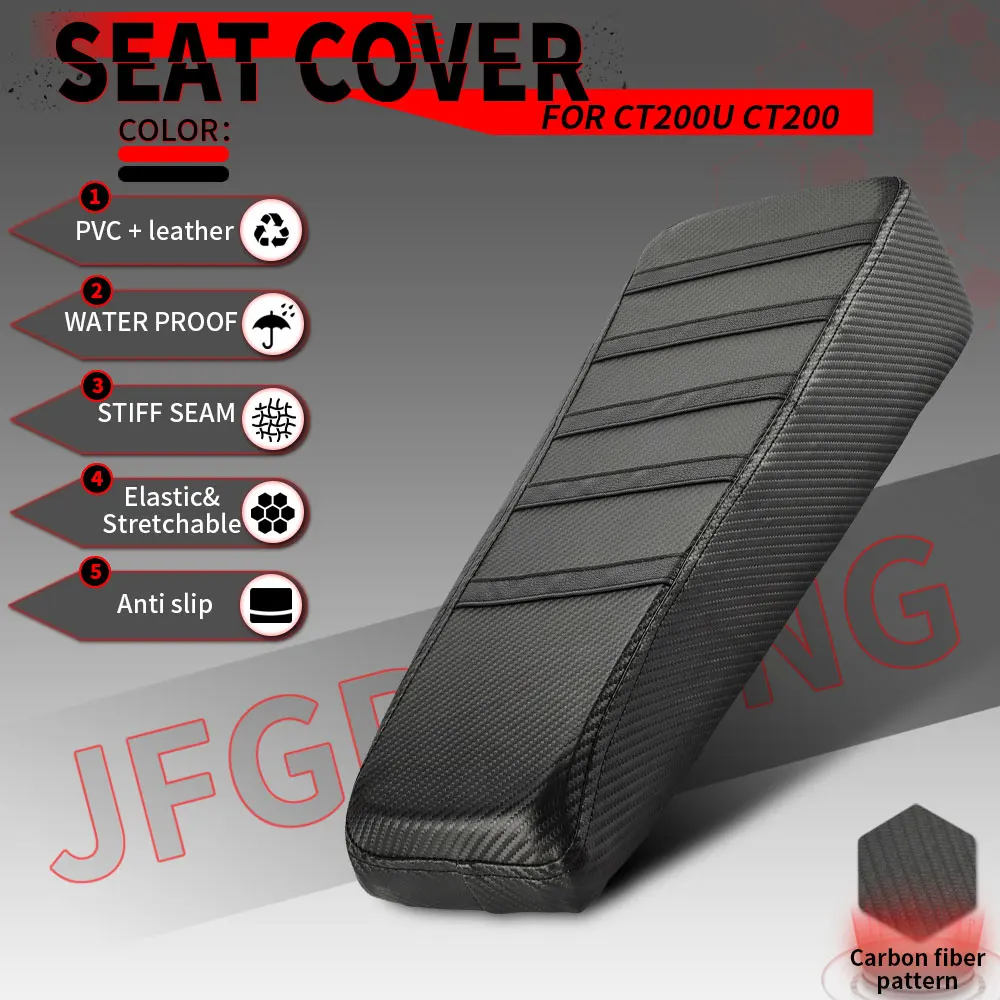 

For Coleman CT200u 196cc CT200 200cc Motorcycle Accessories PVC Seat Cover Leather Anti Slip Seat Cushion Cover Dirt Mini Bikes