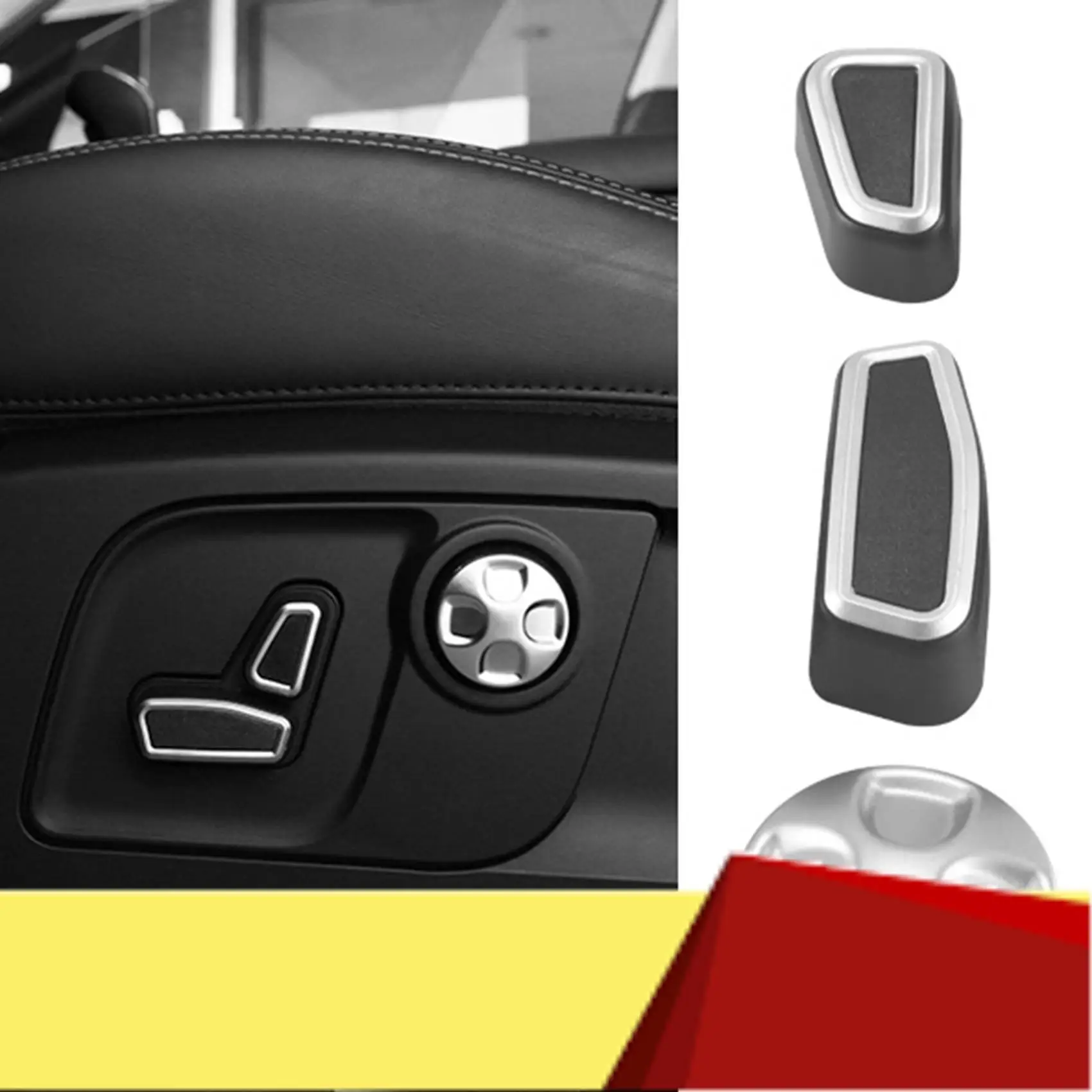 

Car Seat Side Adjustment Button Cover Trim Parts For Maserati Ghibli 2014-2021 LEVANTE 2016-2021 Quattroporte 2013-2021-M53K