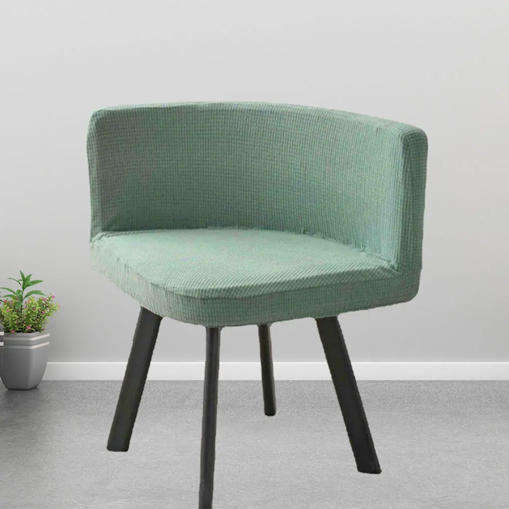 أغطية كراسي عصرية من البوليستر بتصميم مطوي للديكور وغطاء قوي ومرن متعدد الوظائف باللون الرمادي الداكن