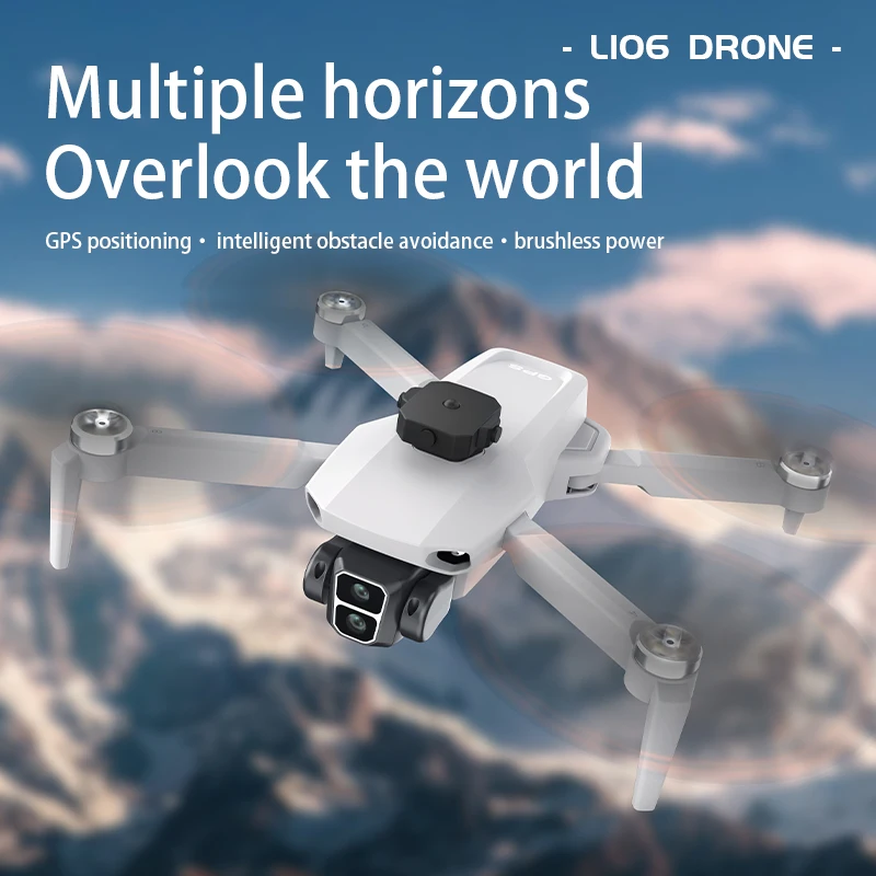 LYZRC L106 Max GPS Drone 8K Professional HD Dual Camera Brushless Motor Obstacle Avoidance With Screen RC Four-Axis toys