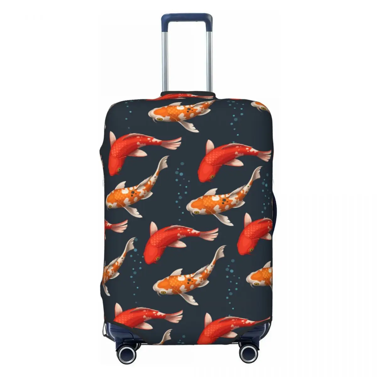 Seamless Koi Carps Suitcase Cover Useful Business Protector Luggage Case Vacation