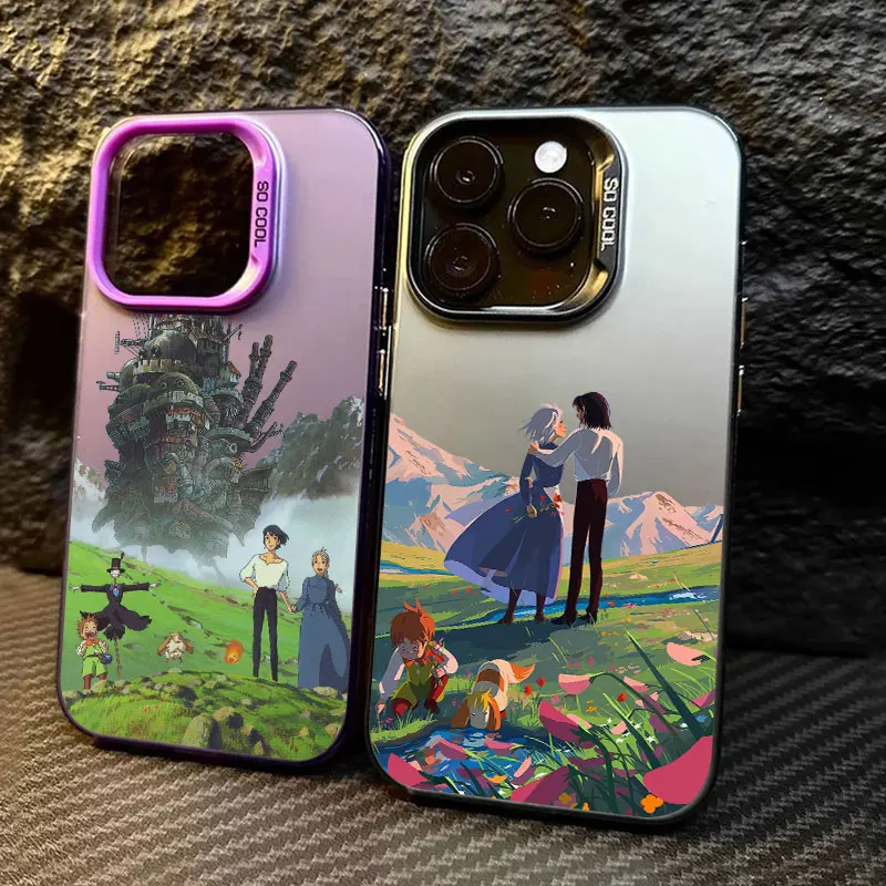 

Castle Miyazaki Japanese Famous Anime Coque For Apple iPhone 16e 16 14 15 13 11 Pro Max Case 15 Plus 12 13 Mini 16e Phone Cover