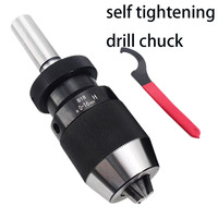 Cnc Self-tightening Drill Chuck With Taper Shank Milling Machine R8 Lathe Tailstock Mt Straight Shank Chuck 0-16 Self-locking