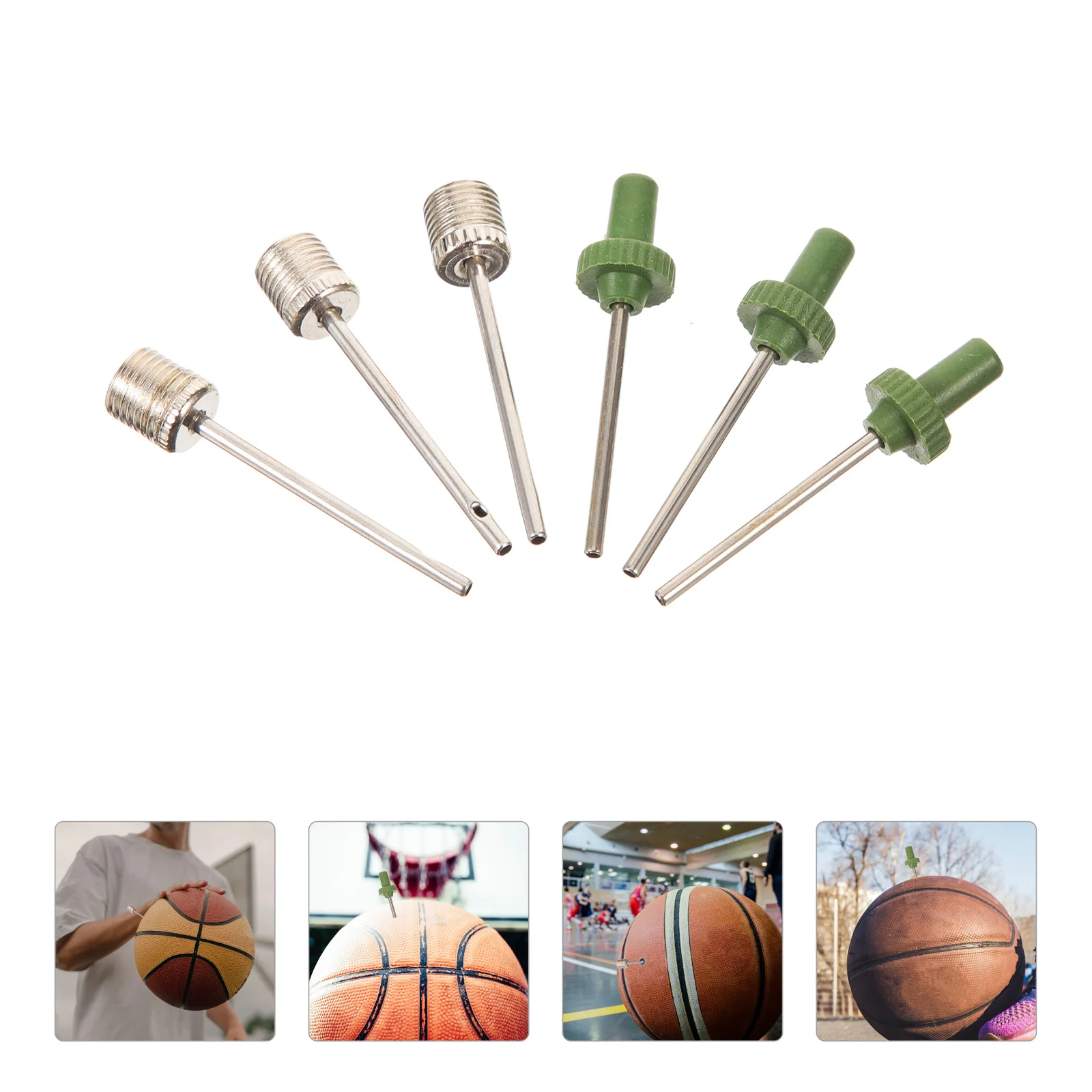 40 Pcs Basketball Inflatable Needle Football Stuff Air for Balls Pin Major Pump Needles Soccer Plastic Inflation Fill