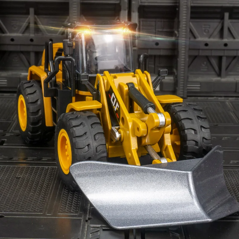 

Simulation engineering vehicle series model snow shovel with light detachable details movable toys children's birthday gifts