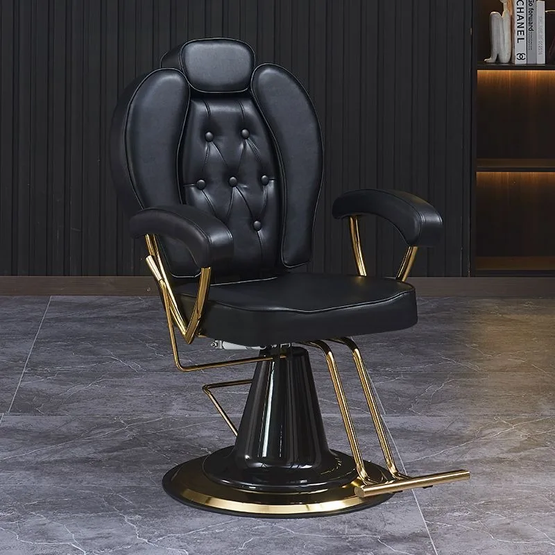 Mat Professional Barber Chair Aesthetic Comfortable Armchair Organizer Barber Chair Elegant Fashionable Salon Furniture