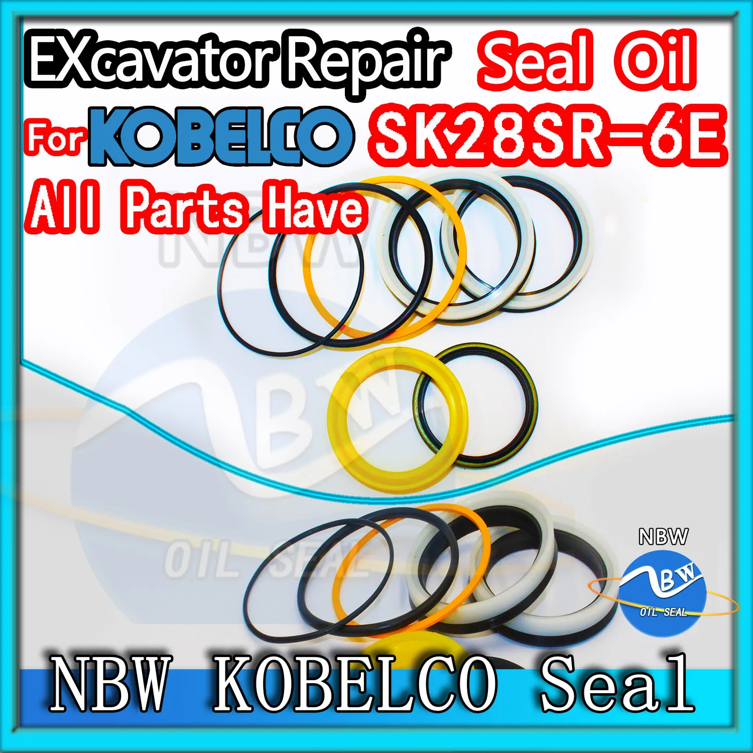 

For KOBELCO SK28SR-6E Excavator Oil Seal Kit High Quality Repair SK28SR 6E Service Orginal Quality Track Spovel Hammer Tool Set