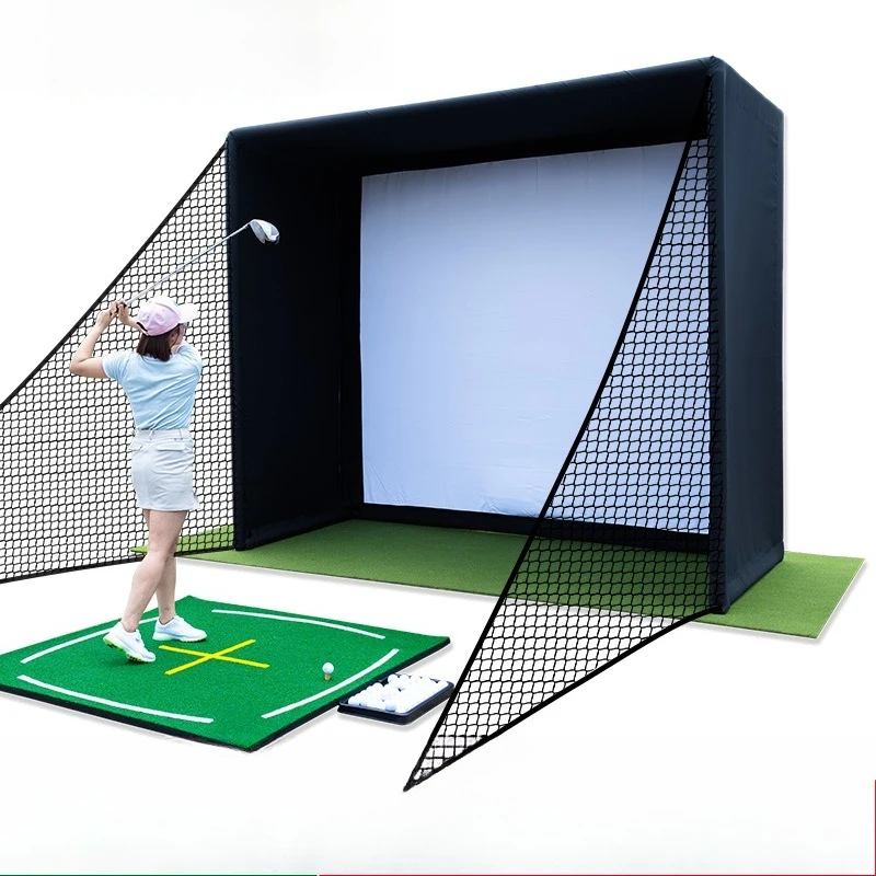 

Indoor Projection Percussion Cage Golf Simulator Enclosure Simple Golf emulator Percussion Cage